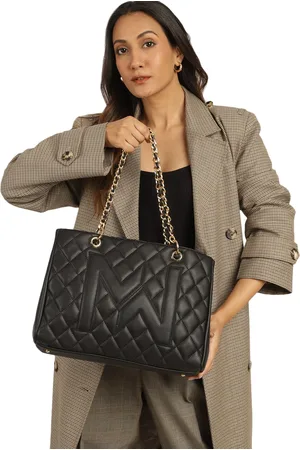 MINI WESST Textured Structured Shoulder Bag with Quilted