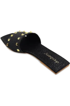 DressBerry Women Embellished Mules Flats