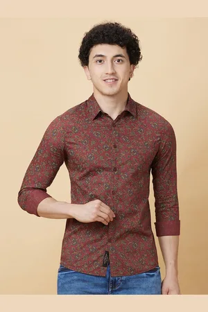Being Human Men Slim Fit Opaque Printed Casual Shirt