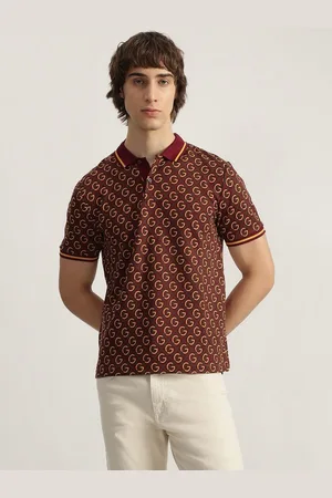 GANT Men Printed Polo Collar T-shirt