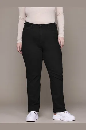 Roadster The Lifestyle Co. Women Plus Size Straight Fit High-Rise Stretchable Jeans
