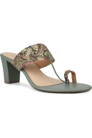Inc 5 Women Printed Ethnic Block Mules