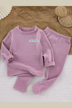 Little Surprise Box LLP Kids Round Neck Upper & Lower Body Thermal Set