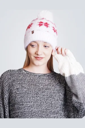 Bharatasya Women Woollen Beanie Cap