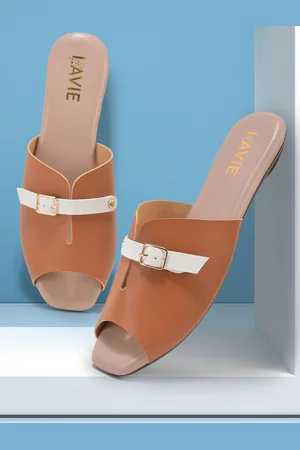 LAVIE Women Colourblocked Open Toe Flats