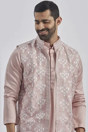 Vastramay Embroidered Woven Nehru Jacket