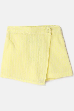 Benetton Girls Floral Printed Above Knee Skort