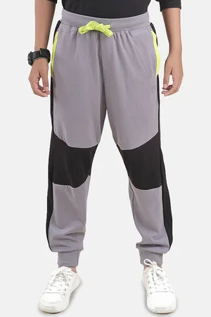 KiddoPanti Boys Pure Cotton Mid Rise Joggers