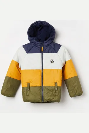Lifestyle Boys Puffer Jacket with Patchwork