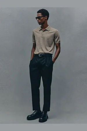 H&M Slim Fit Wool Polo Shirt