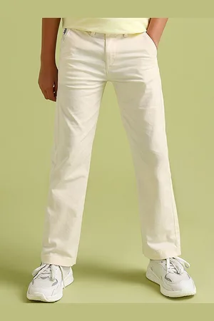 Ralph Lauren Urban Slim Boys Solid Mid-Rise Cotton Slim Fit Trousers