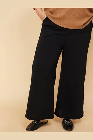 Max Collection Women Cotton Casual Parallel Trousers