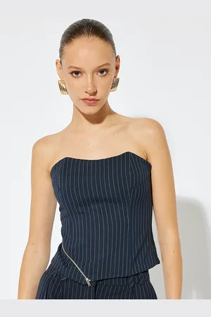 Koton Strapless Striped Tube Top