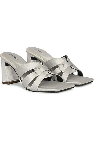 Corsica Textured Block Sandals