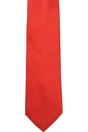 Calvadoss Red Woven Design Broad Tie