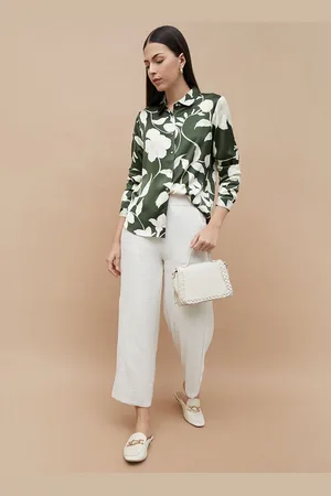 Lifestyle Women Floral Printed Shirt Style Top