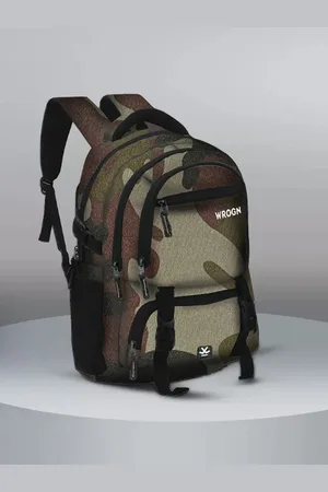 WROGN Unisex Colourblocked Backpack with USB Charging Port