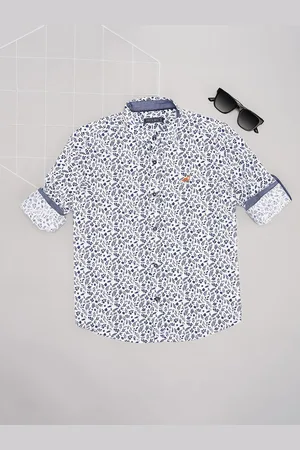 Pantaloons Boys Spread Collar Floral Printed Cotton Casual Shirt