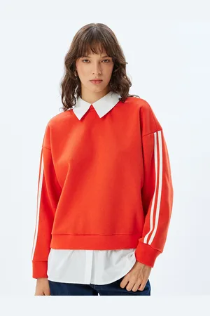 Koton Women Shirt Collar Cotton Sweatshirt