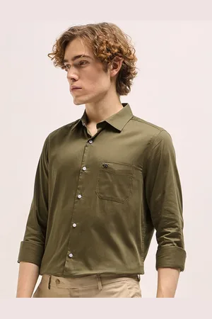 The Bear House Men Tailored Fit Cotton Formal Shirt