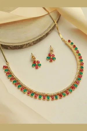The Pari Gold-Plated Stone-Studded Jewellery Set