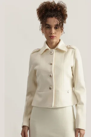 Elle Spread Collar Single-Breasted Blazers