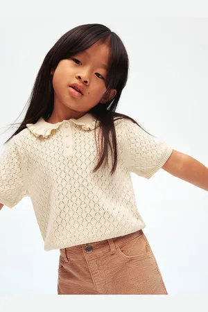 H&M Girls Pointelle-Knit Top Jumper