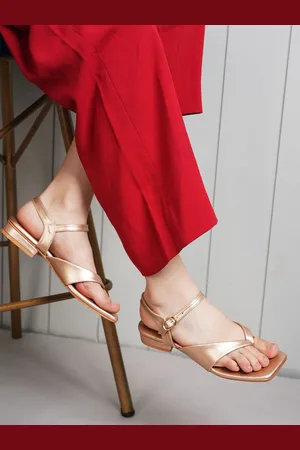 Mast & Harbour Women Square Toe Block Heel Sandals