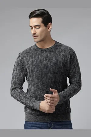 Park Avenue Pure Cotton Geometric Pullover
