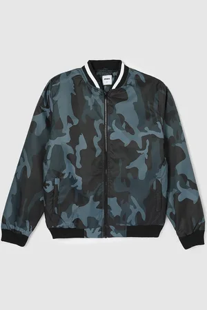 Max Collection Boys Camouflage Polyester Crop Bomber Jacket