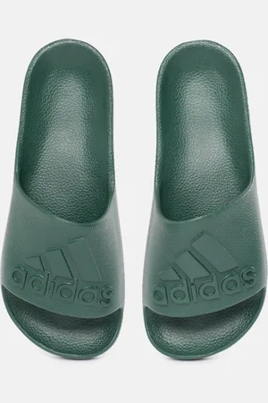 adidas Unisex Aquo Slip On Embossed Brand Logo Sliders
