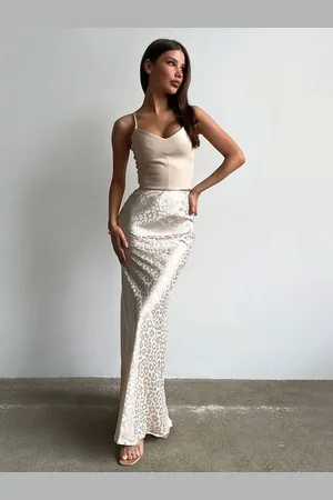 LULU & SKY Women Animal Printed A-Line Maxi Skirts