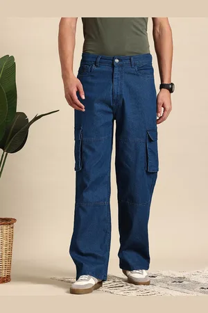 Mast & Harbour Men Wide Leg Stretchable Jeans