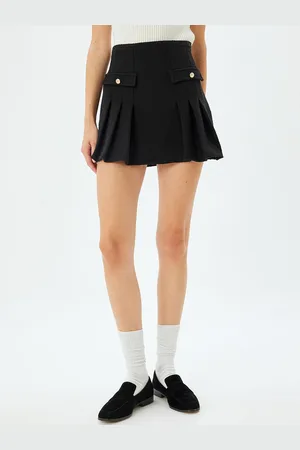 Koton Women Flared Gathered or Pleated Mini Skirts