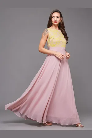 Miss Chase Women Self Design Maxi Dress