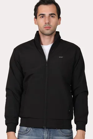 Spirit Men Mock Collar Solid Casual Bomber Jacket