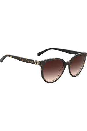 Moschino Women Brown Lens & Black Butterfly Sunglasses with UV Protected Lens
