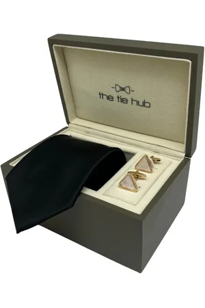 The Tie Hub Men Accessory Gift Set of Tie & Cufflinks