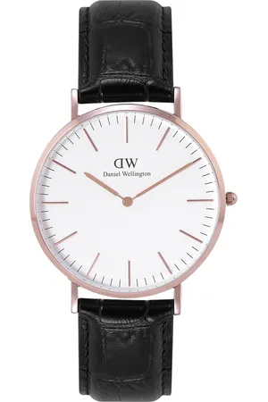 Daniel Wellington Men Dial & Leather Textured Straps Analogue Watch DW00100014K