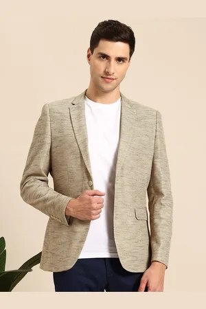 Mast & Harbour Single-Breasted Notched Lapel Collar Blazer
