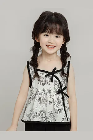 LULU & SKY Girls Sleeveless Cotton Top