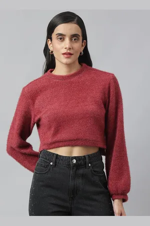 Latin Quarters Women Crop Pullover Sweaters