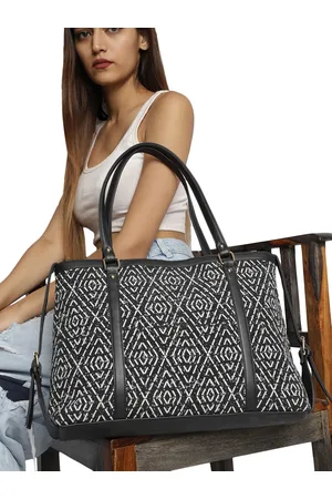 MINI WESST Printed Structured Tote Bag
