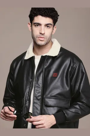 French Connection Spread Collar Biker Jacket