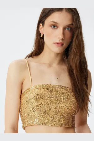 Koton Women Embellished Crop Top