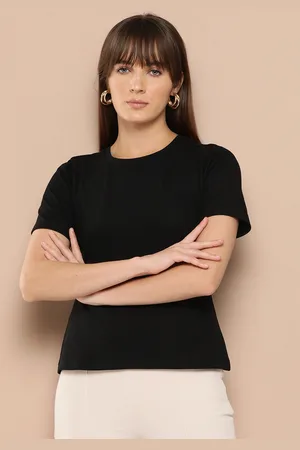 Chemistry Women Solid Round Neck T-shirt