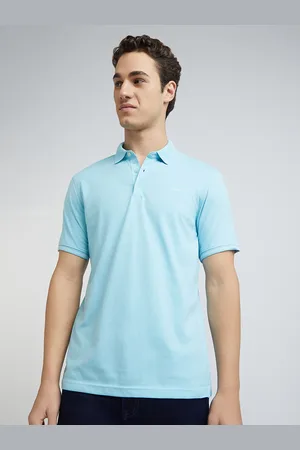 Park Avenue Men Solid Polo Collar Slim Fit T-shirt