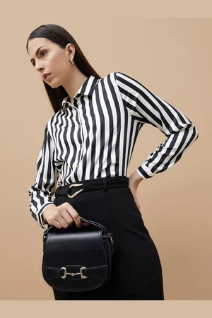 Lifestyle Women Striped Shirt Style Top