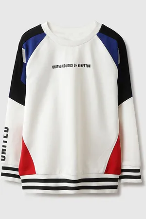 Benetton Boys Colourblocked Sweatshirt