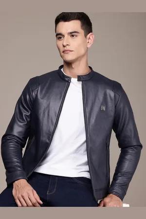 French Connection Mock Collar Biker Jacket